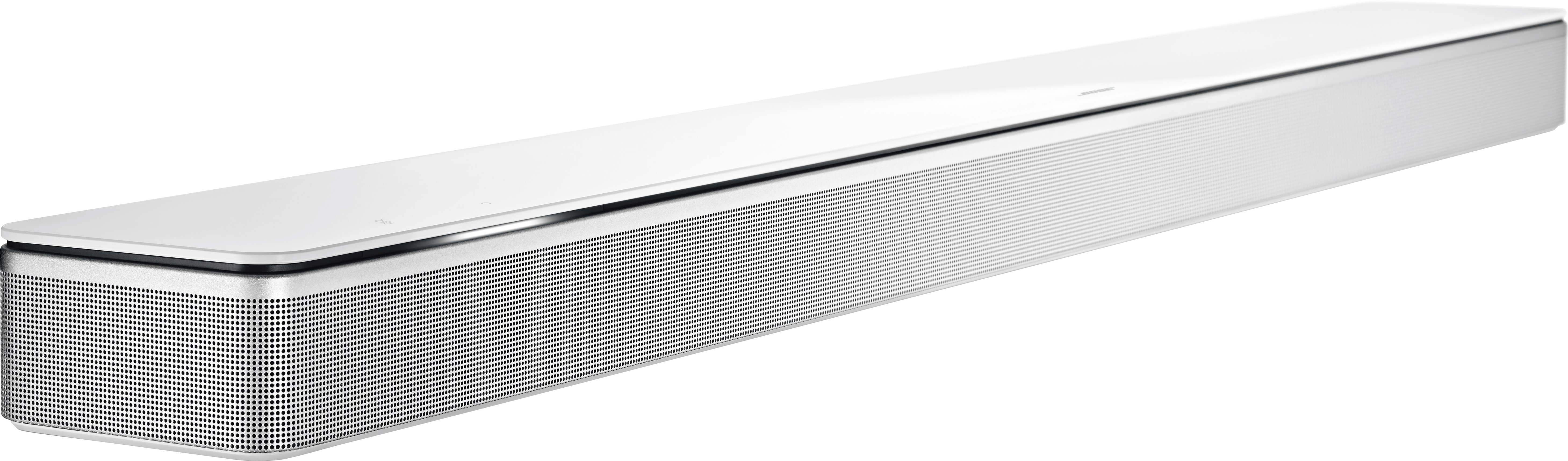 Angle View: Bose - Smart Soundbar 700 with Voice Assistant - Artic White