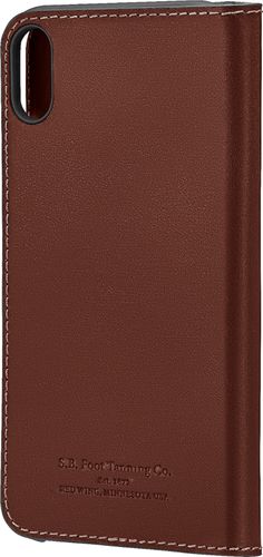 Platinumâ„¢ - Leather Folio Case for AppleÂ® iPhoneÂ® XR - Bourbon was $44.99 now $21.99 (51.0% off)