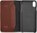 Alt View 3. Platinum™ - Leather Folio Case for Apple® iPhone® XR - Bourbon.