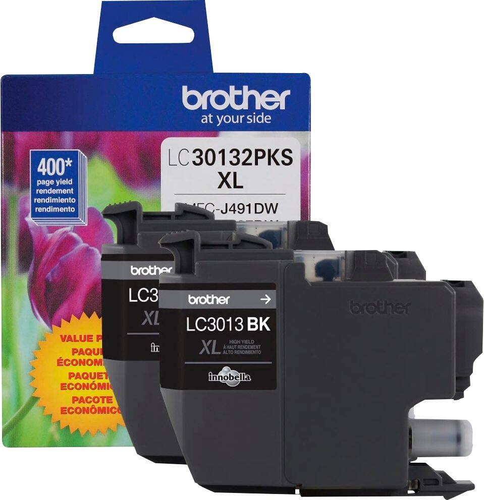 Brother - LC30132PKS XL High-Yield 2-Pack Ink Cartridges - Black