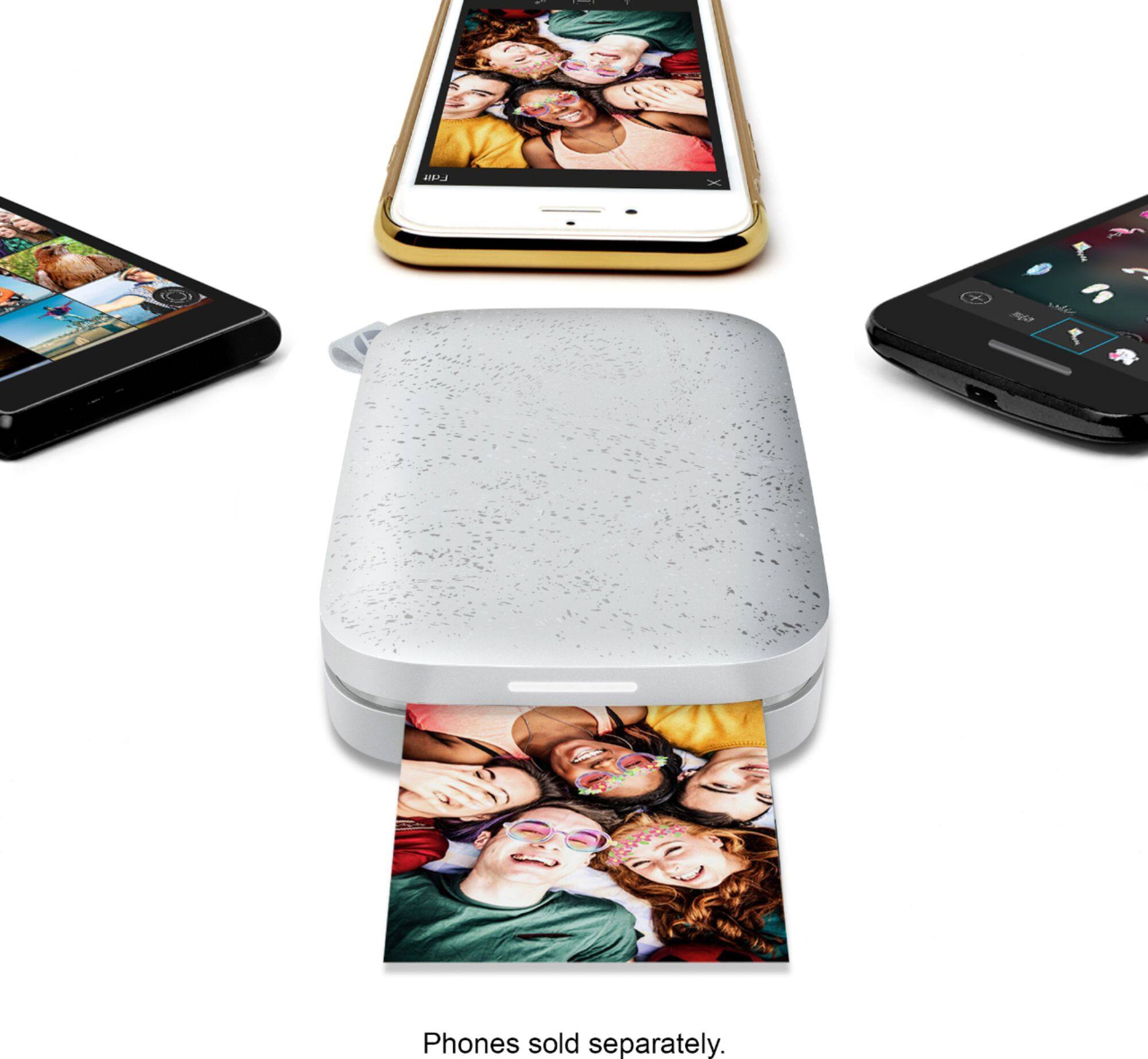 Alt View 11. HP - Sprocket 2nd Edition Instant Photo Printer - Luna Pearl.