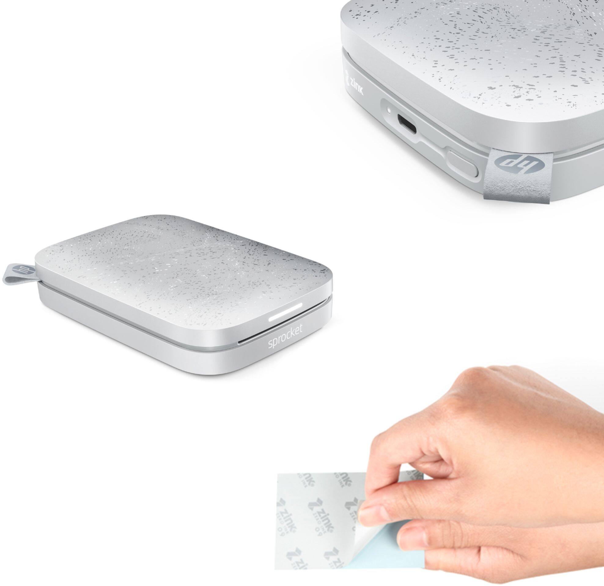 Alt View 15. HP - Sprocket 2nd Edition Instant Photo Printer - Luna Pearl.