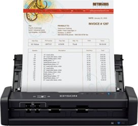 Epson - WorkForce ES-300WR Wireless Color Receipt Scanner - Front_Zoom