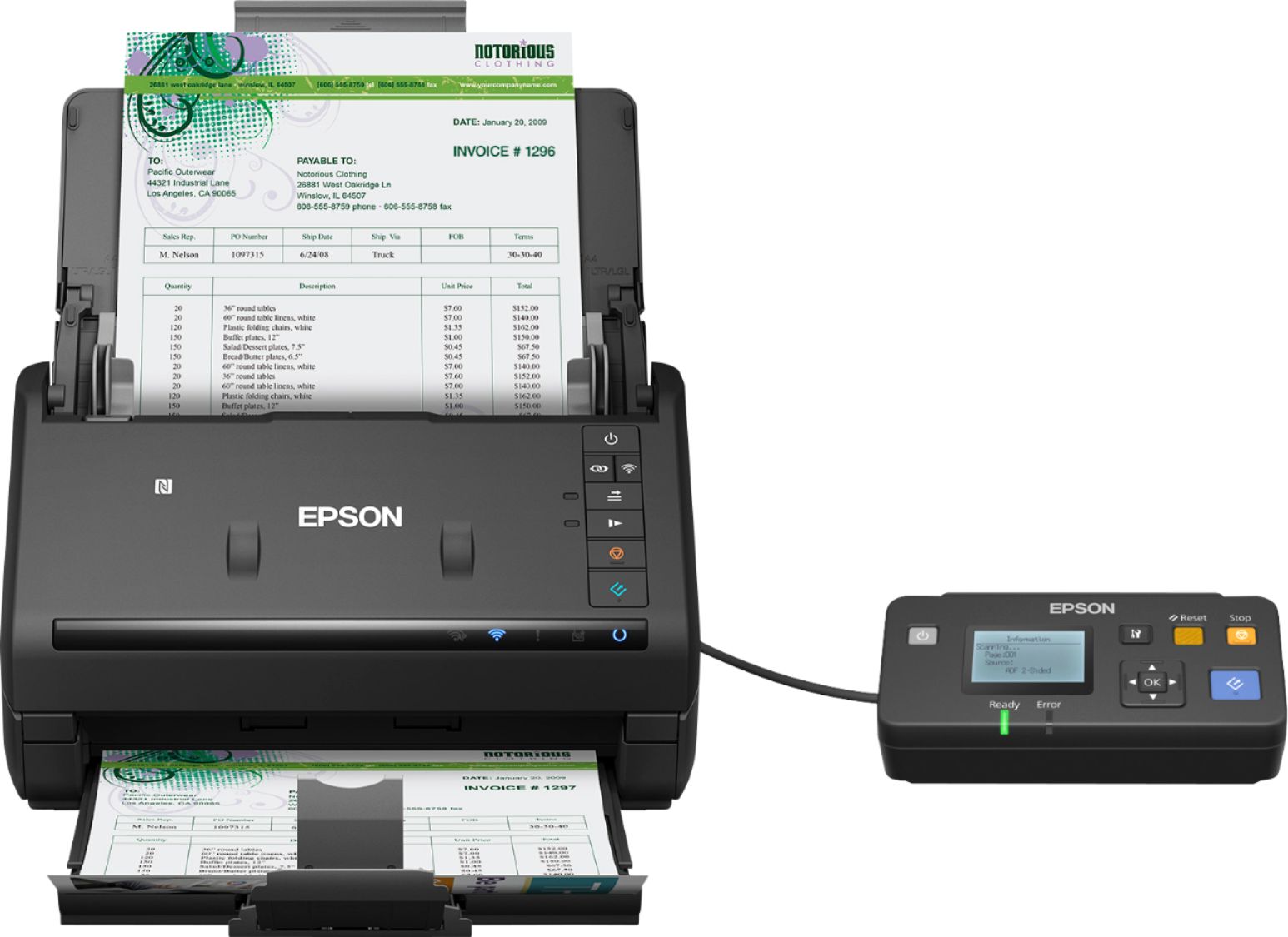 Best Buy Epson Workforce Es 500wr Wireless Color Receipt Scanner B11b228201r 0380