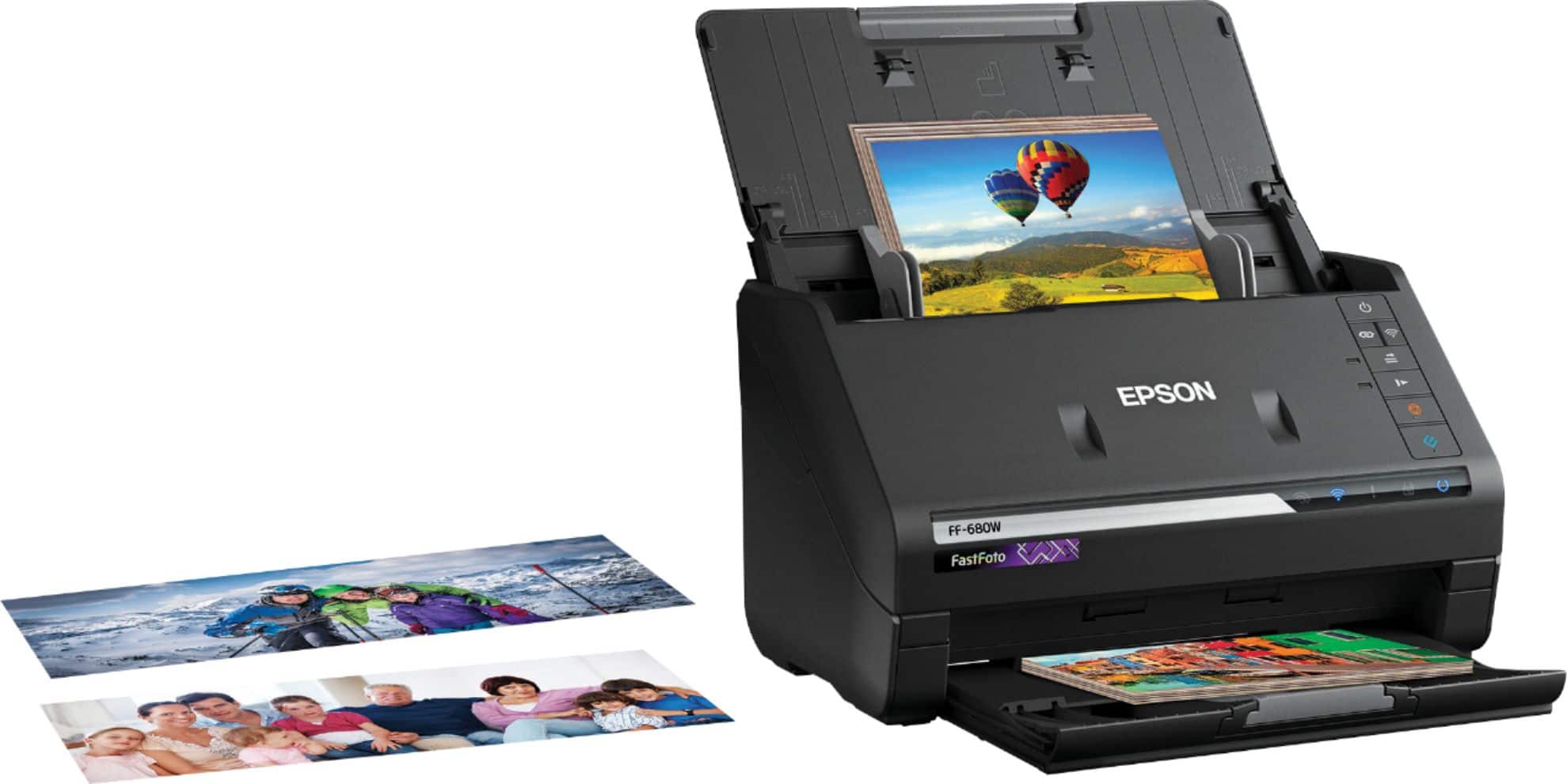 Alt View 15. Epson - FastFoto FF-680W Wireless High-speed Photo Scanning System - Black.