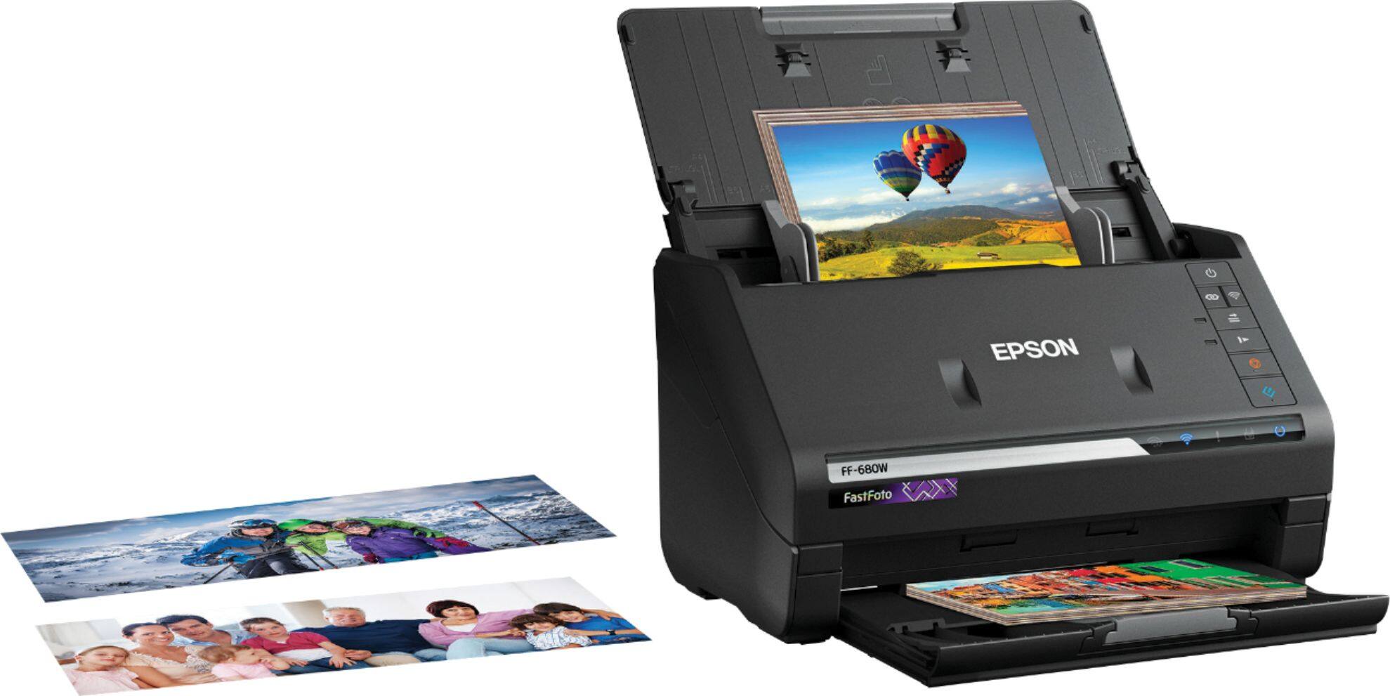 Alt View 15. Epson - FastFoto FF-680W Wireless High-speed Photo Scanning System - Black.