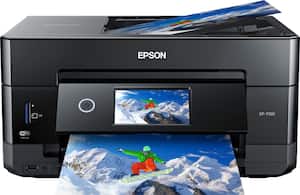 Epson - Expression Premium XP-7100 Wireless All-In-One Printer - Black And Blue - Front_Zoom