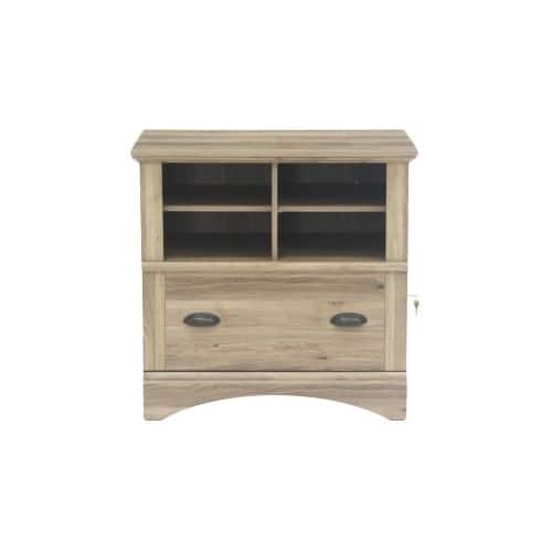 Sauder Harbor View Collection 1 Drawer Filing Cabinet Salt Oak