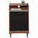 Front. Sauder - Harvey Park Collection Pedestal With Easy-Glide Drawers - Black/Grand Walnut.