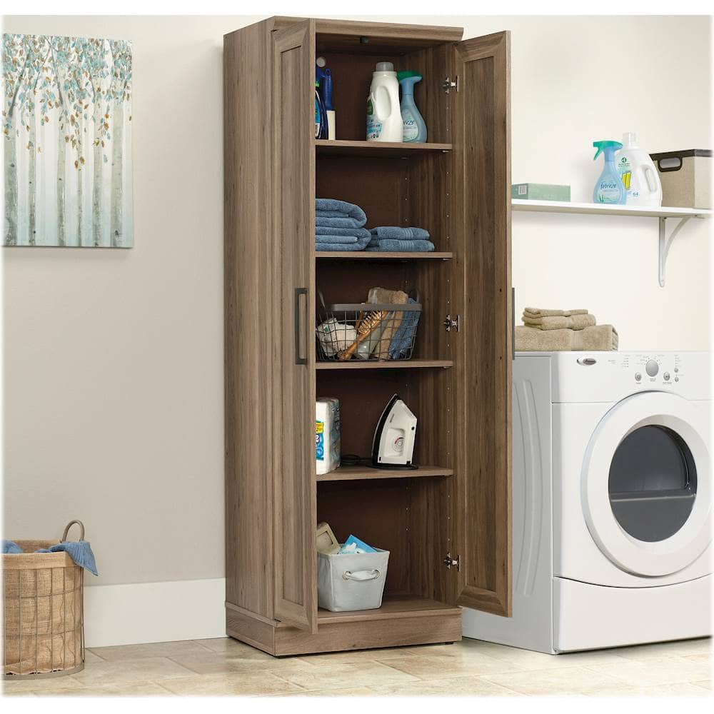 Alt View 13. Sauder - HomePlus Collection Storage Cabinet - Salt Oak.