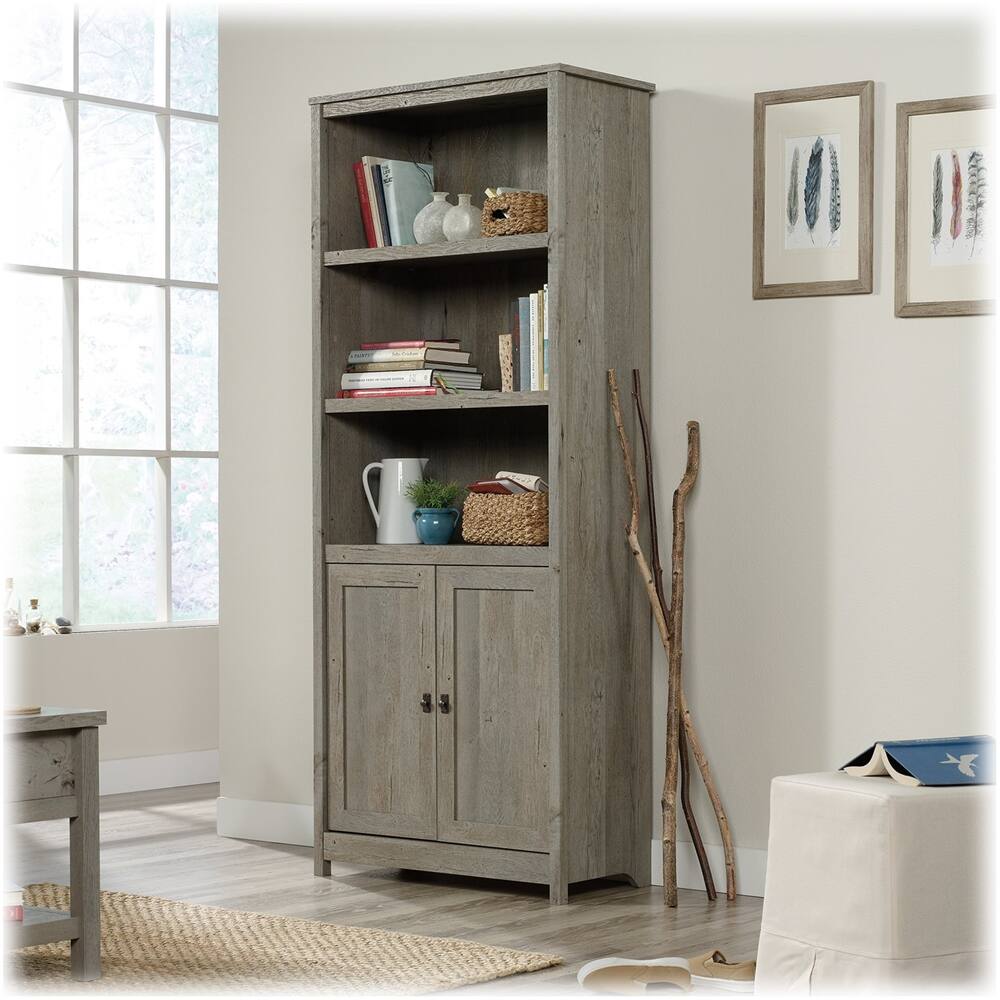 Alt View 11. Sauder - Cottage Road Collection 3-Shelf Bookcase - Mystic Oak.