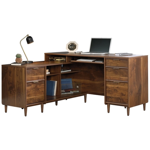 Sauder - Clifford Place Collection L-Shaped Computer Desk - Grand Walnut was $672.99 now $539.99 (20.0% off)