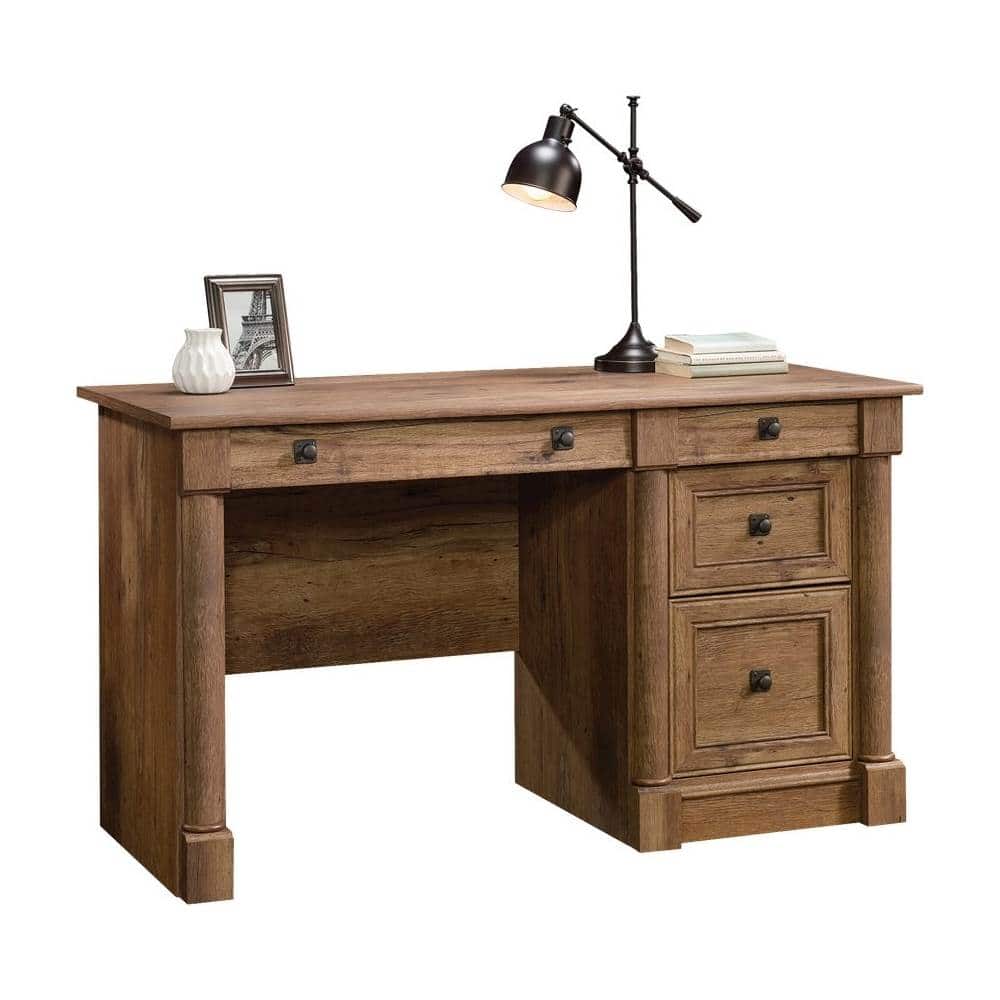 Alt View 11. Sauder - Palladia Collection Table - Vintage Oak.