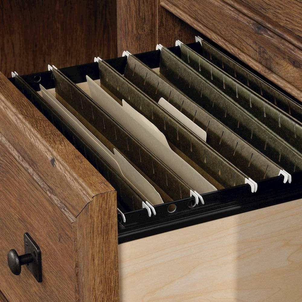 Alt View 15. Sauder - Palladia Collection Table - Vintage Oak.