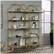 Alt View 11. Sauder - International Lux Collection 5-Shelf Bookcase - Satin Gold.