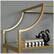 Alt View 12. Sauder - International Lux Collection 5-Shelf Bookcase - Satin Gold.