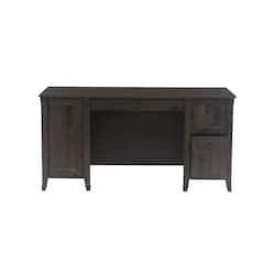 SEI Furniture Bardmont Desk with Lift-Top Storage Gray and gold finish  HO1094237 - Best Buy