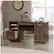 Alt View 11. Sauder - Barrister Lane Collection Pedestal Desk - Iron Oak.