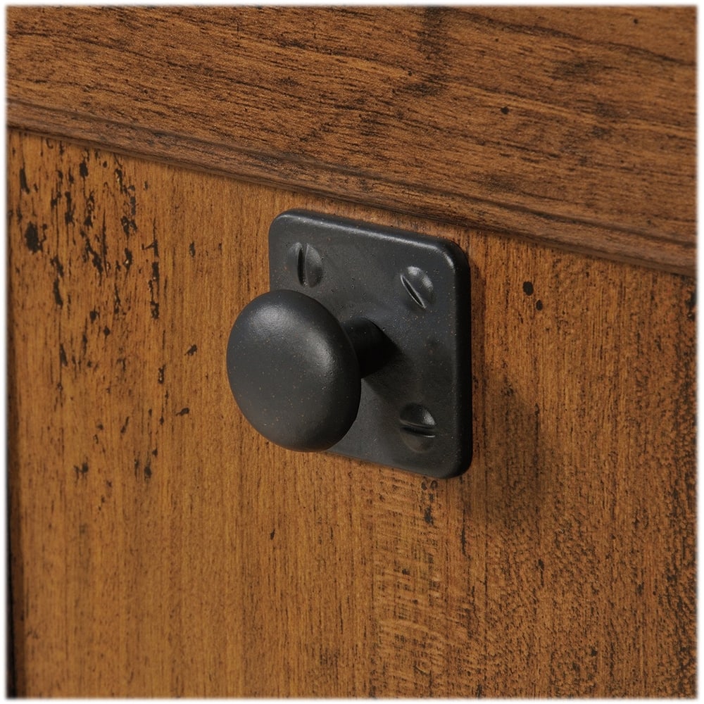 Alt View 13. Sauder - Carson Forge Collection Computer Desk - Washington Cherry.