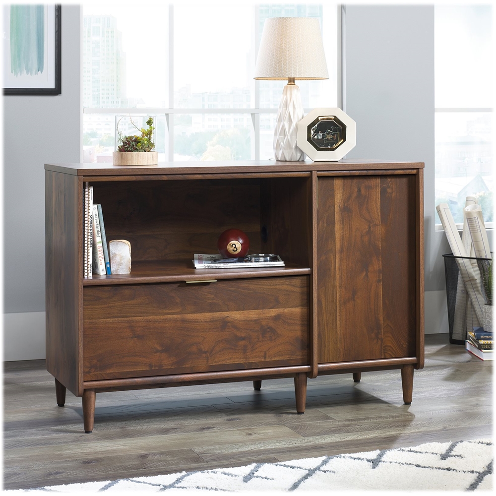 Left View: Sauder - North Avenue Collection TV Stand for Most TVs Up to 42" - Charter Oak