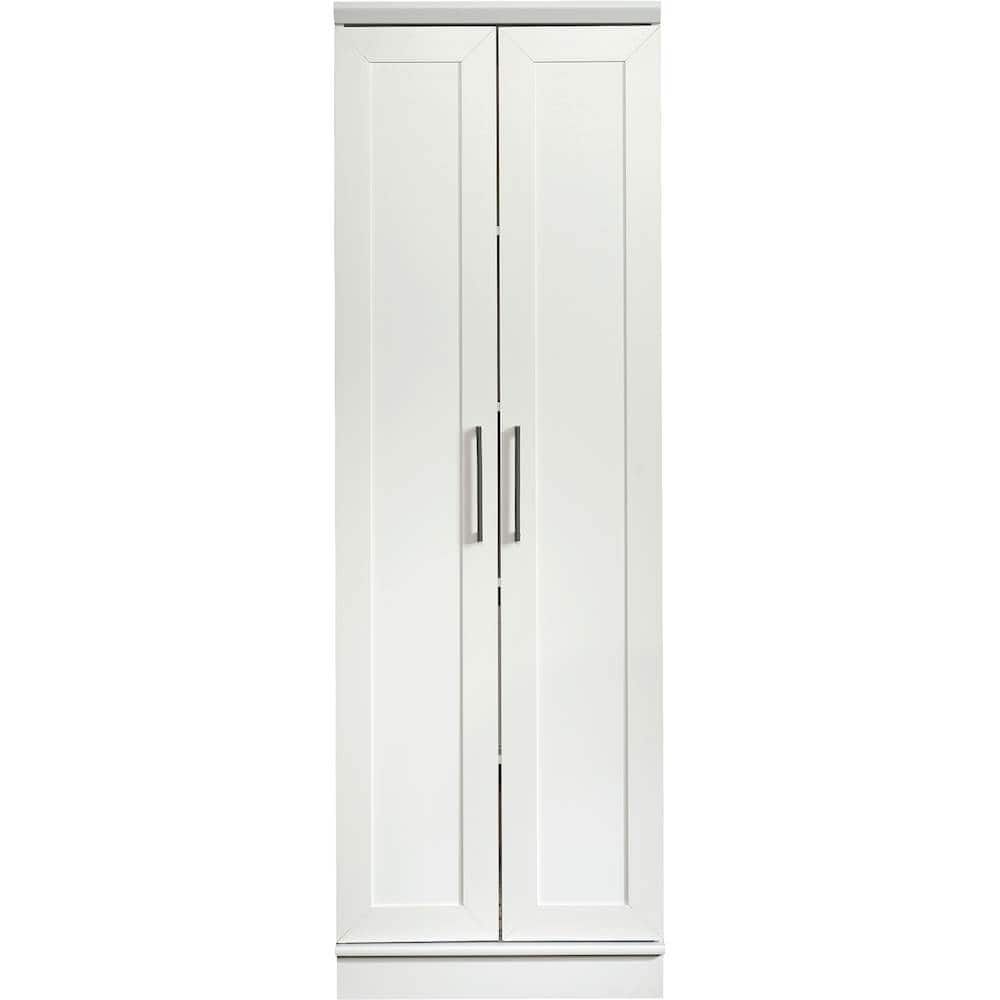 Front. Sauder - HomePlus Collection Storage Cabinet - Soft White.