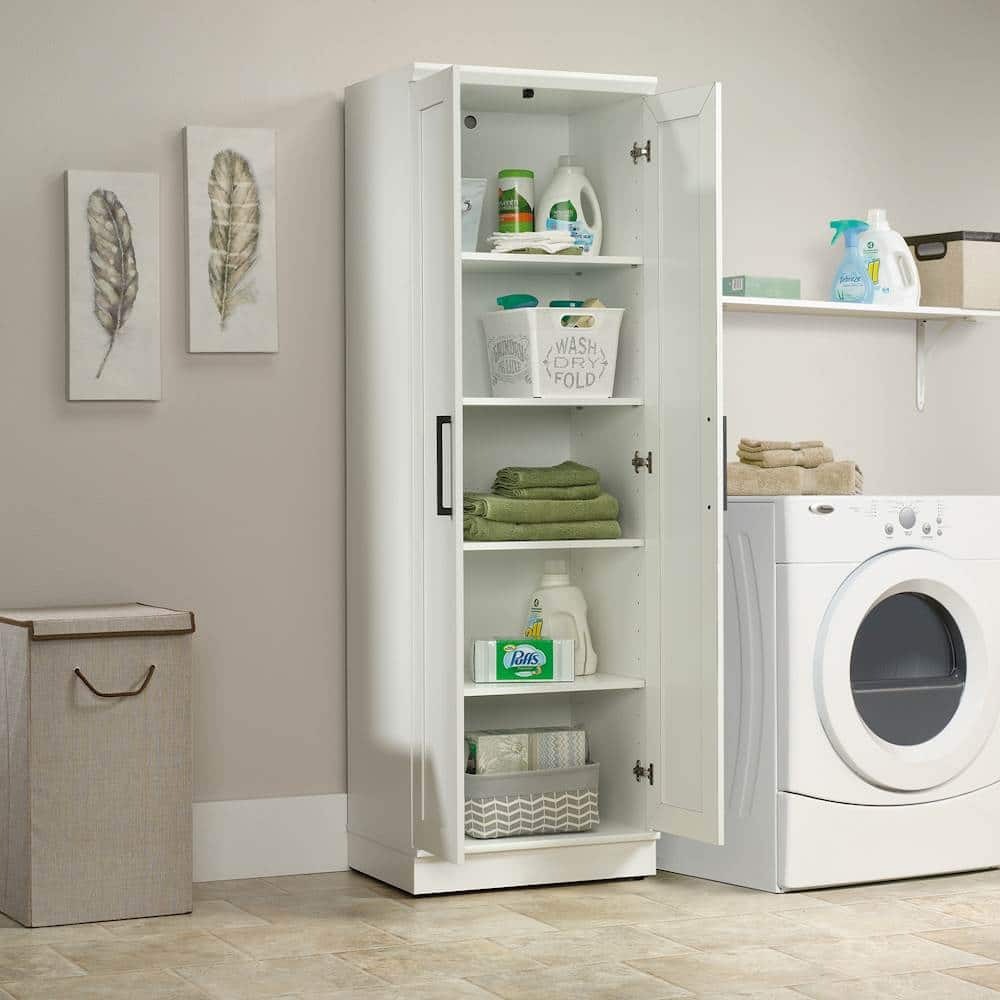 Alt View 13. Sauder - HomePlus Collection Storage Cabinet - Soft White.