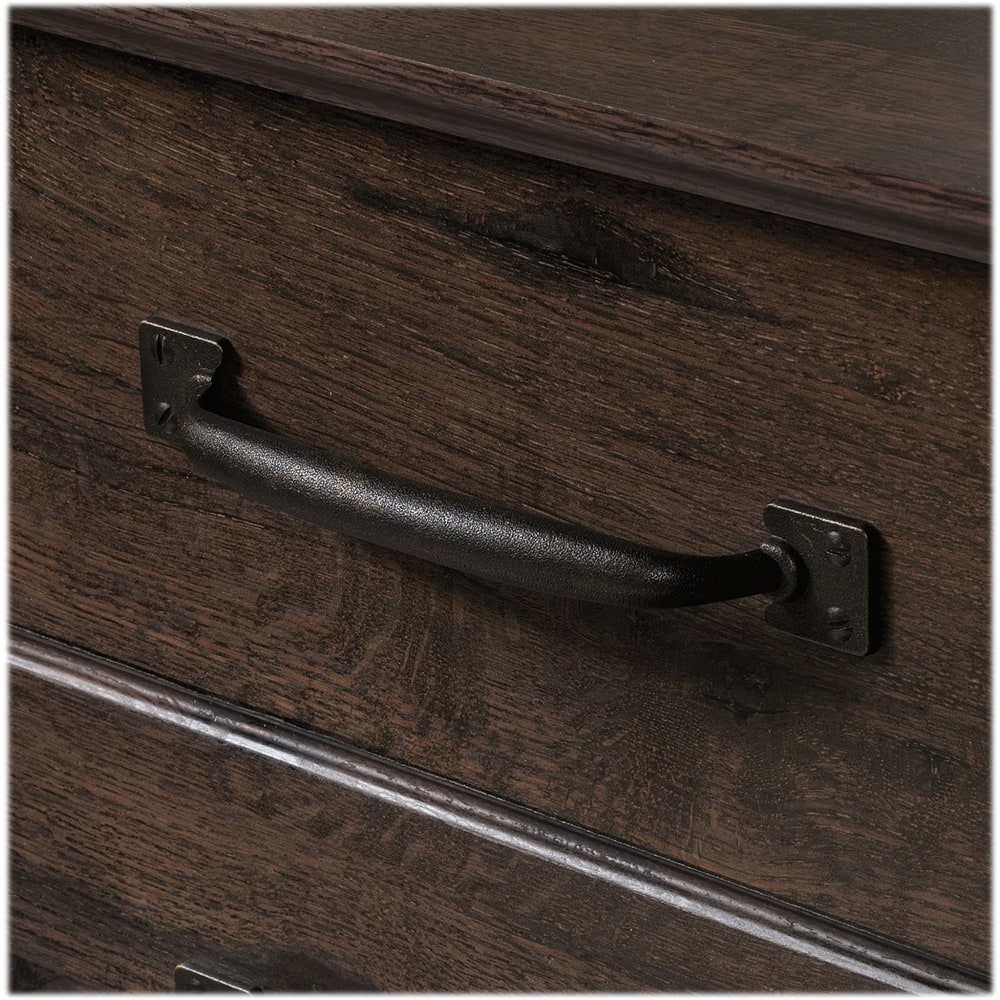 Alt View 11. Sauder - Carson Forge Collection 2-Drawer Filing Cabinet - Coffee Oak.