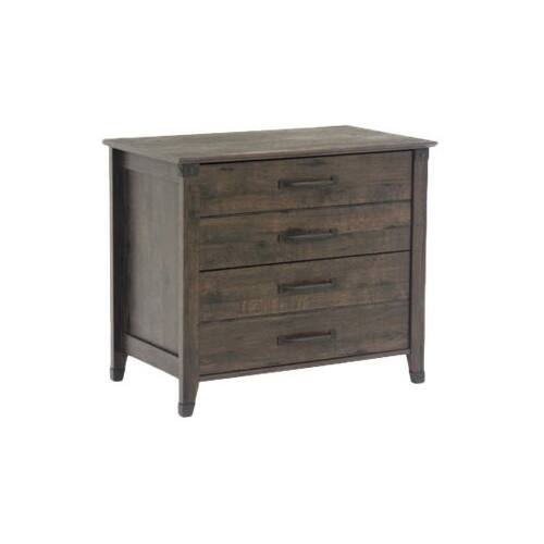 Alt View 14. Sauder - Carson Forge Collection 2-Drawer Filing Cabinet - Coffee Oak.