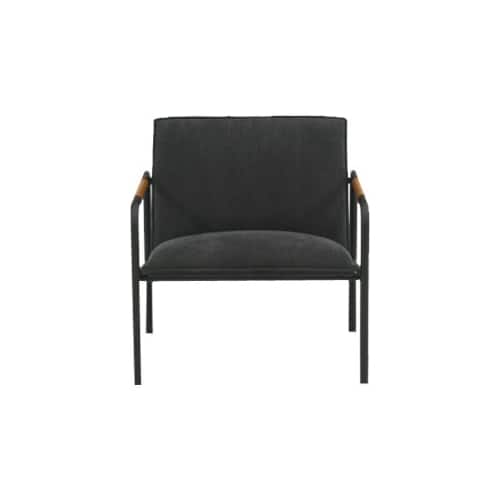 Sauder - Boulevard Café Collection 4-Leg Accent Chair - Charcoal Gray - Front_Zoom