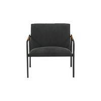 Sauder - Boulevard Café Collection 4-Leg Accent Chair - Charcoal Gray - Front_Standard