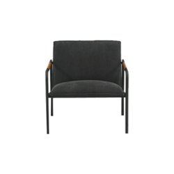 Sauder - Boulevard Café Collection 4-Leg Accent Chair - Charcoal Gray - Front_Zoom