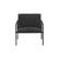 Front. Sauder - Boulevard Café Collection 4-Leg Accent Chair - Charcoal Gray.