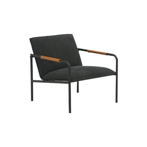 Sauder Boulevard Cafe Metal Lounge Chair Charcoal Gray finish
