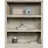 Alt View 11. Sauder - Select Collection 3-Shelf Bookcase - Chalked Chestnut.