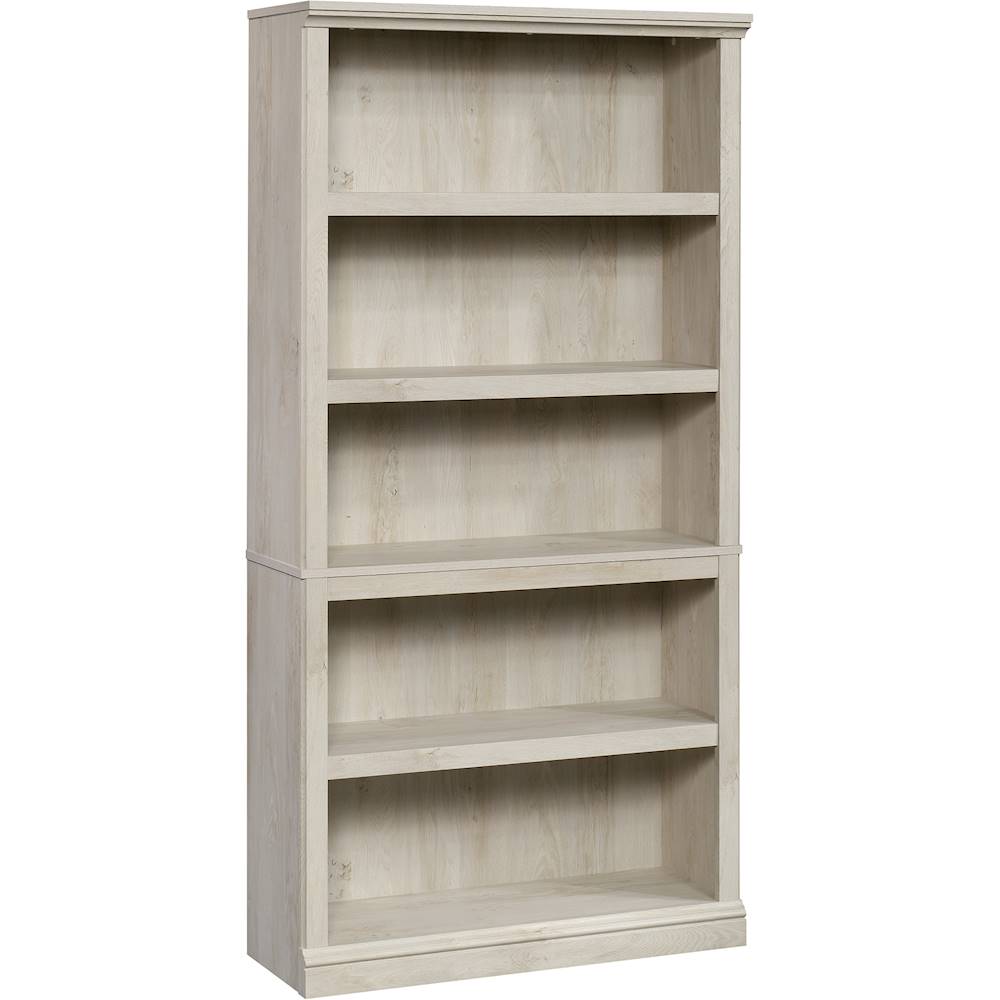 Angle View: Sauder - Select 5-Shelf Bookcase - Chalked Chestnut