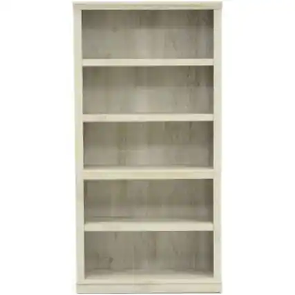 Front. Sauder - Select 5-Shelf Bookcase - Chalked Chestnut.