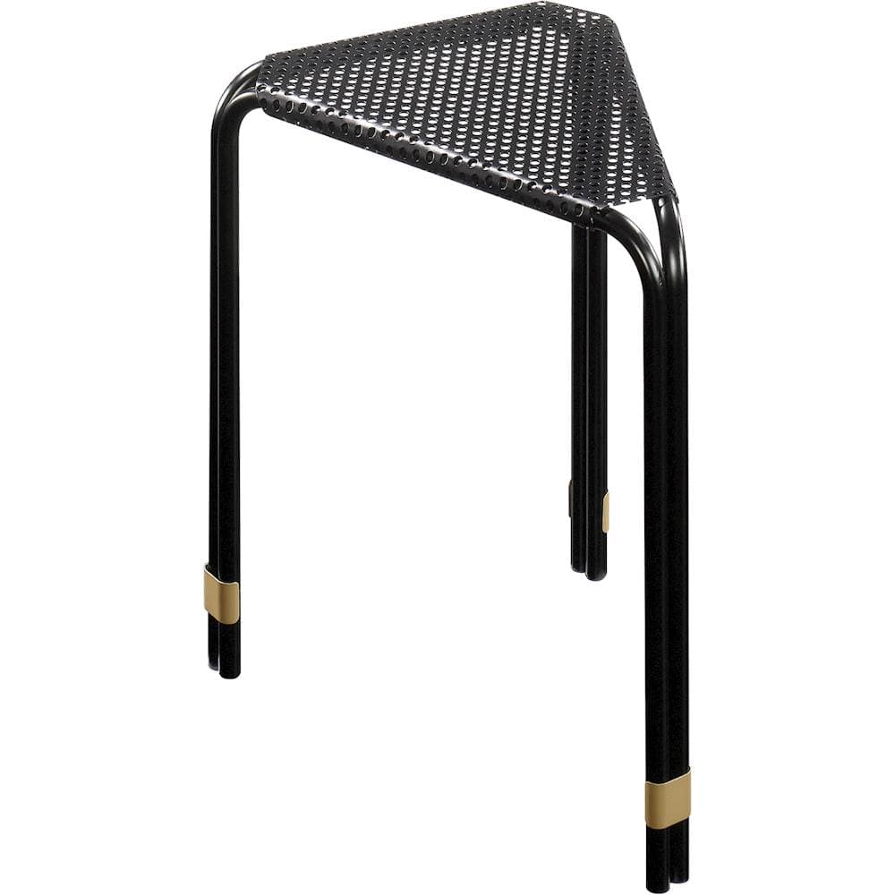 Angle View: Sauder - Boulevard Café Collection Triangular Side Table - Black