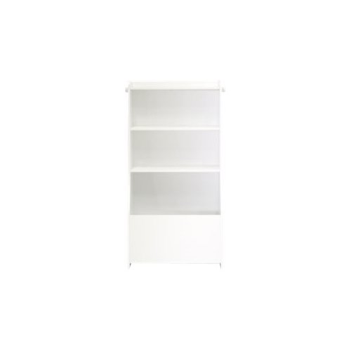 3 Shelf Bookcase Soft White 422600, Small Black 3 Shelf Bookcase