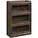 Front. Sauder - Barrister Lane Collection 3-Shelf Bookcase - Iron Oak.