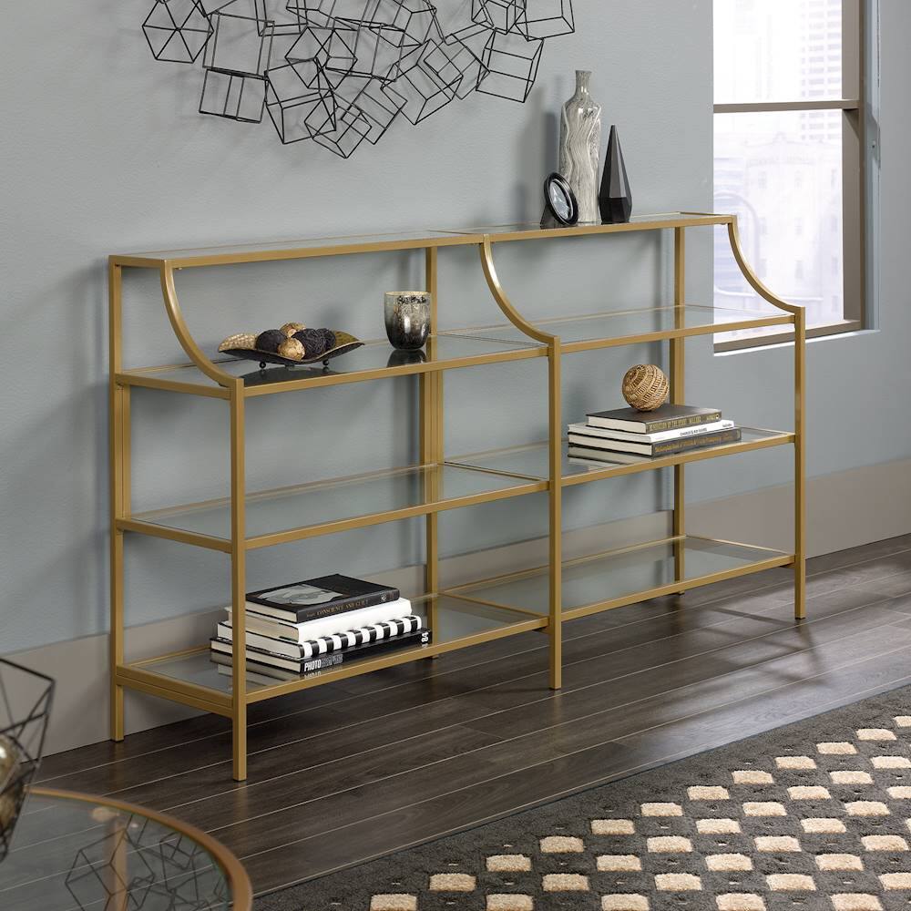 Alt View 12. Sauder - International Lux Console Table - Satin Gold.