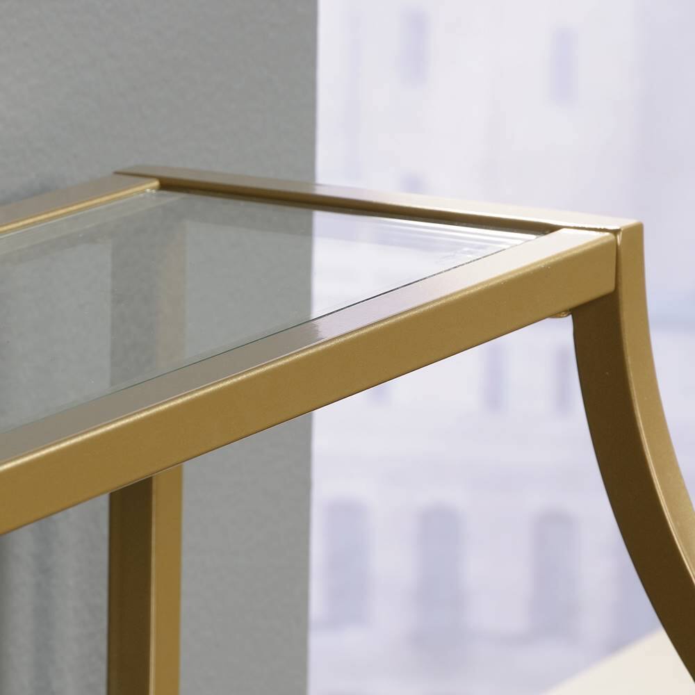 Alt View 13. Sauder - International Lux Console Table - Satin Gold.