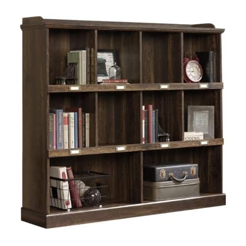 Alt View 18. Sauder - Barrister Lane Collection 10-Shelf Bookcase - Iron Oak.