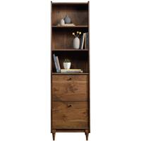 Sauder - Harvey Park Collection 2-Shelf Bookcase - Grand Walnut - Front_Zoom