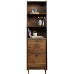 Sauder - Harvey Park Collection 2-Shelf Bookcase - Grand Walnut - Front_Zoom