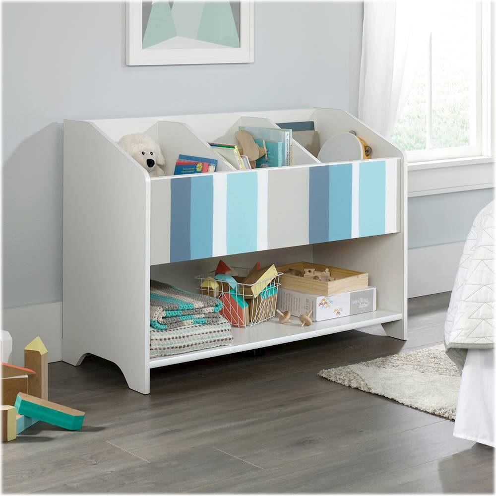 Best Buy: Sauder Pinwheel 1-Shelf Bookcase Soft White 421889