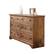 Alt View 11. Sauder - Palladia Collection 6-Drawer Dresser - Vintage Oak.