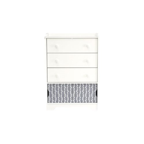 Sauder Pinwheel Collection 3 Drawer Dresser Soft White 421882