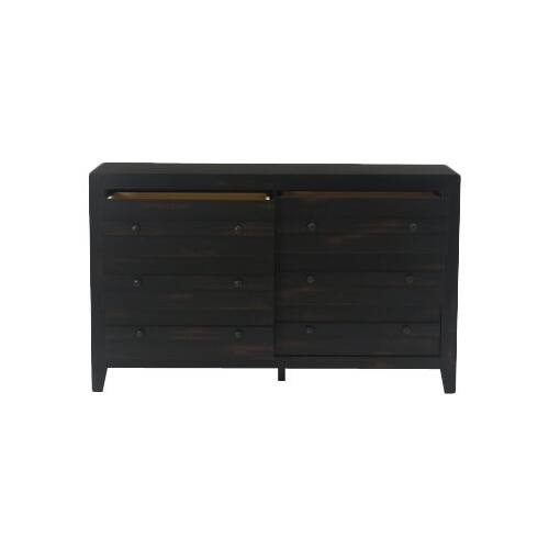 Best Buy Sauder Dakota Pass Collection 6Drawer Dresser Char Pine 422594