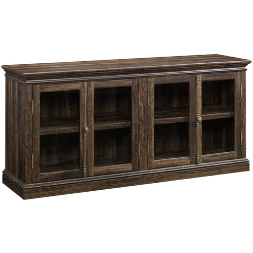 Sauder - Barrister Lane Collection TV Cabinet for Most Flat-Panel TVs Up to 80" - Iron Oak