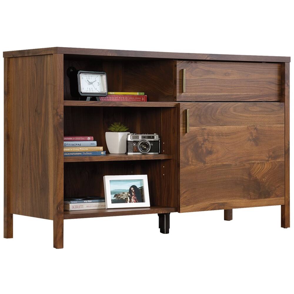 Left View: Sauder - Harvey Park Collection TV Cabinet for Most Flat-Panel TVs Up to 50" - Grand Walnut